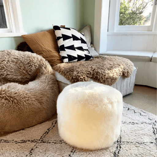 Classic Sheepskins Ottoman Ottoman