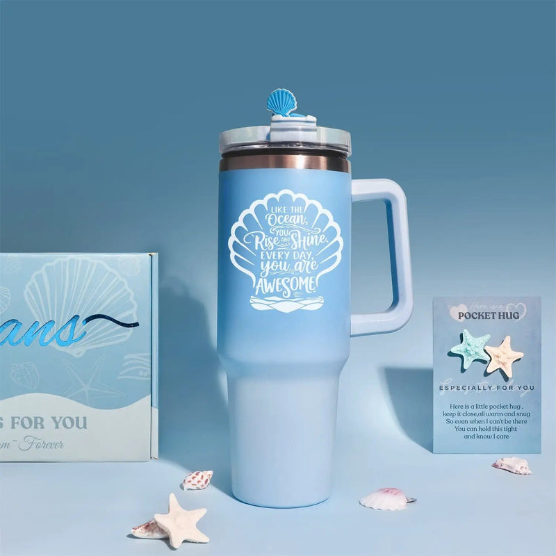 Poppy Gifts Blue Theme Aroma Candle Bath Gift Box Blue Theme Aroma Candle Bath Gift Box