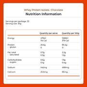 Kiwi Nutrition Whey Protein Isolate Whey Protein Isolate - Chocolate 1kg Whey Protein Isolate - Chocolate 1kg | NZ