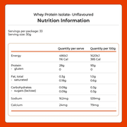 Kiwi Nutrition Whey Protein Isolate Whey Protein Isolate - Unflavoured 1kg Whey Protein Isolate - Unflavoured 1kg | NZ