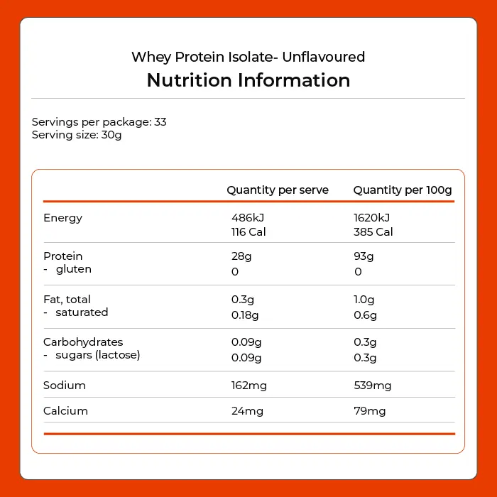 Kiwi Nutrition Whey Protein Isolate Whey Protein Isolate - Unflavoured 1kg Whey Protein Isolate - Unflavoured 1kg | NZ