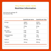 Kiwi Nutrition Whey Protein Isolate Whey Protein Isolate - Vanilla 1kg Whey Protein Isolate - Vanilla 1kg | NZ