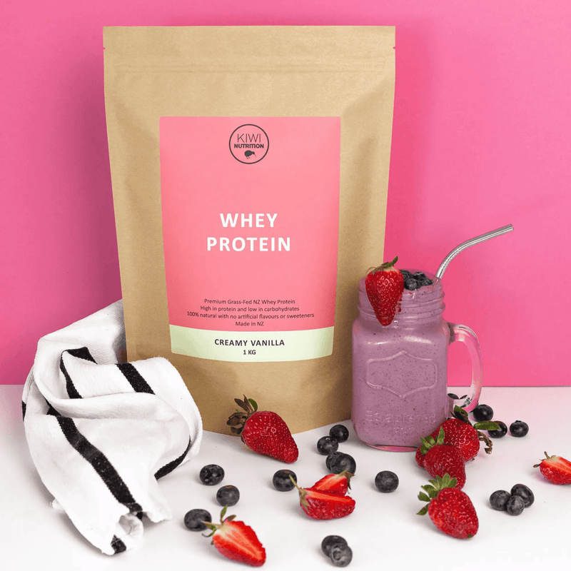Kiwi Nutrition Whey Protein Concentrate Whey Protein Powder - Vanilla 1kg Whey Protein Powder - Vanilla 1kg | NZ