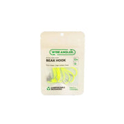 WISE ANGLER Fish hook Beak Hook - Extra Long Point Fluro Green Wise Angler Beak Hook Extra Long Point Fluoro Green