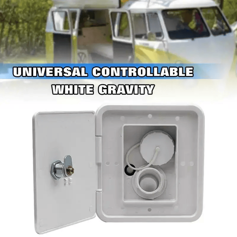 RV Gravity Water Inlet Hatch White Caravan Accessories Parts – view 4