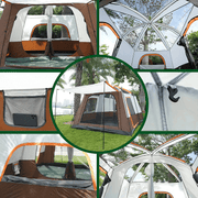 salelink.co.nz Unbranded Camping Tent 430x305x203cm - Khaki Camping Tent 430x305x203cm - Khaki | Action Outdoors NZ