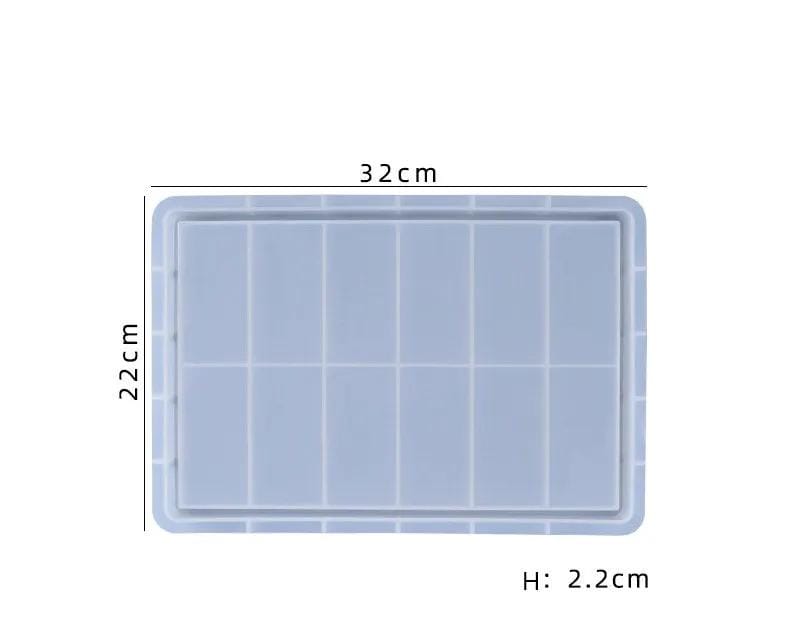 Rectangular Serving Board Coaster Tray Moulds - 01 – view 3