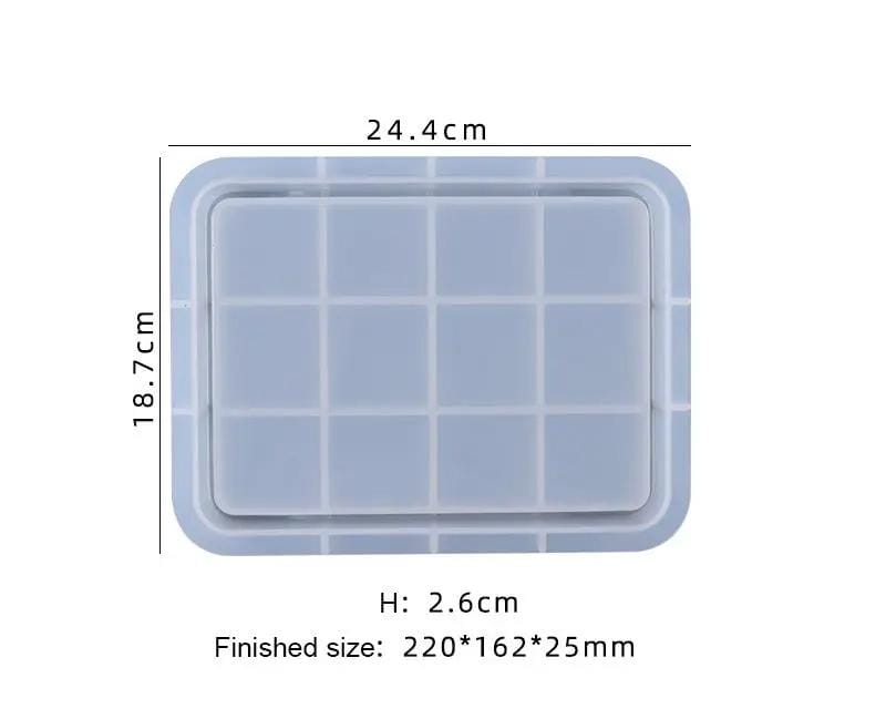 Rectangular Serving Board Coaster Tray Moulds - 02 – view 3