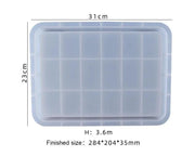 Rectangular Serving Board Coaster Tray Moulds - 02 – view 2