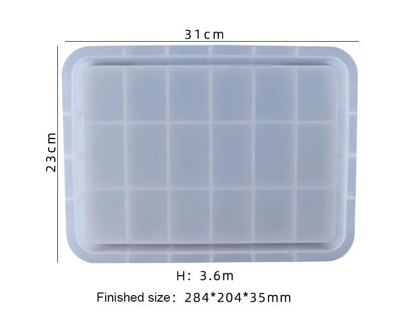 Rectangular Serving Board Coaster Tray Moulds - 02 – view 2