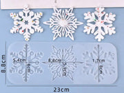 Snowflake Silicone Moulds, DIY Silicone Pendant Mould Making Resin Casting Mould for Holiday Craft Supplies – view 2