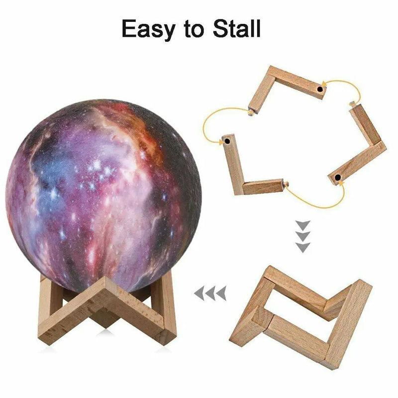 salelink.co.nz Unbranded 3D USB Moon Night Light LED Lamp With 16 Color Options 3D USB Moon Night Light With 16 Color Options