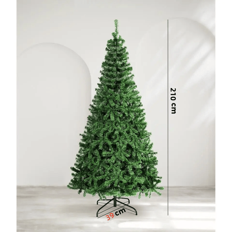salelink.co.nz Unbranded 2.1M Christmas Tree 1200 Tips 2.1M Christmas Tree 1200 Tips Realistic Green