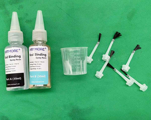 Resin Art NZ Epoxy Resin Rod Binding Epoxy Resin - Repair Fishing Guides Rod Binding Epoxy Resin - Repair Fishing Guides | NZ