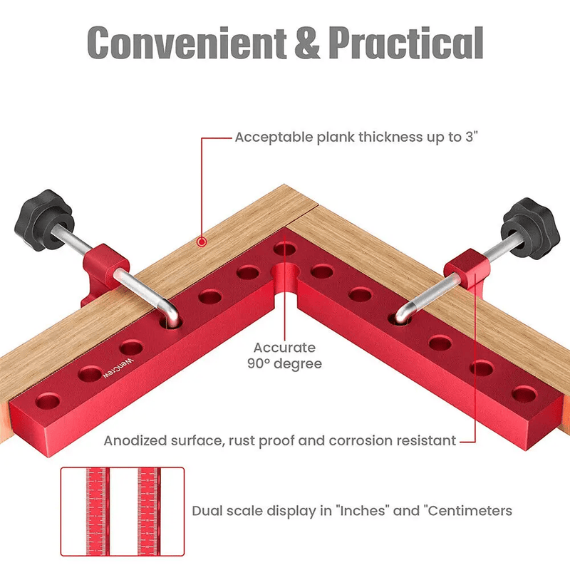 90 Degree Positioning Squares Right Angle Clamp Woodworking Carpenter Tool – view 2