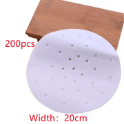 salelink.co.nz Unbranded 200pcs Air Fryer Liners Perforated Parchment Paper 200 Pack Perforated Air Fryer Parchment Liners