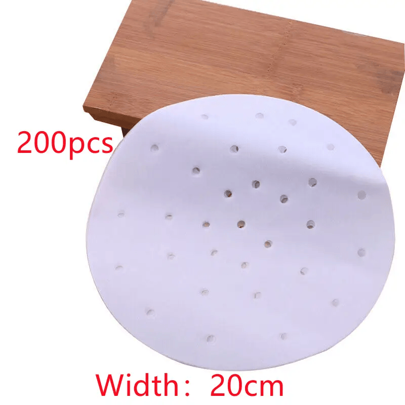 salelink.co.nz Unbranded 200pcs Air Fryer Liners Perforated Parchment Paper 200 Pack Perforated Air Fryer Parchment Liners