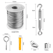 salelink.co.nz Unbranded Wire Rope Kit Wire Rope Kit | Action Outdoors NZ