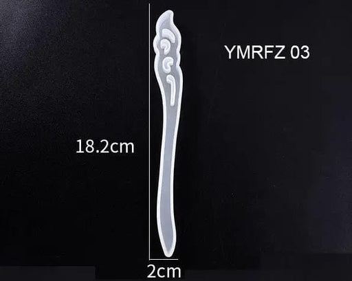 Silicone Hairpin Mould Clear Hairpin Hair Stick Mould DIY Epoxy Resin Mould Jewelry Casting Mouldfor Resin Hair Pin – view 2