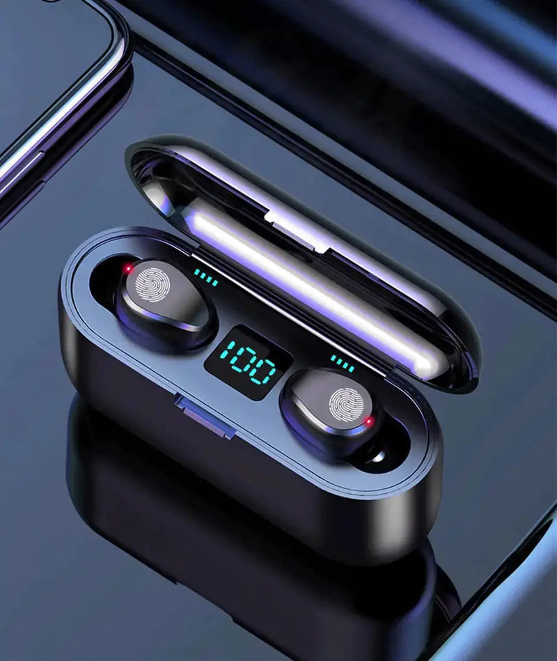 F9 Bluetooth Headphones with Touch Control and Battery Display – view 7