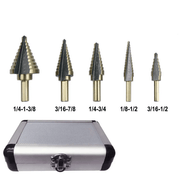 5PCS HSS Step Steel Cone Drill Titanium Bits Set – view 2