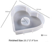 Resin Art NZ Moulds Heart Shape Clock Stand Moulds Heart Shape Clock Stand Moulds | NZ
