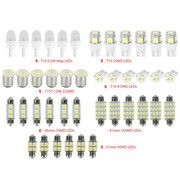 42Pcs Car Interior Combo LED Map Dome Door Trunk Light Bulbs White – view 7