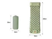 Outdoor Camping Press Inflatable Sleeping Pad - Lightweight Mat with Built-In Pillow – view 20