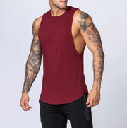 Men's Loose Cotton Sleeveless Singlet – view 18