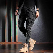 Men's Oversized Camouflage Cargo Pants - Multi-Pocket Outdoor Trousers – view 5