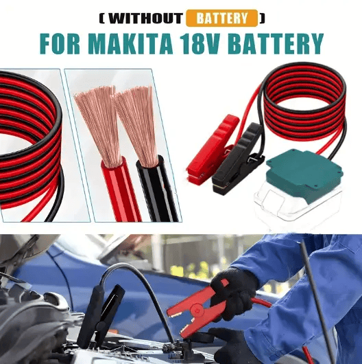 salelink.co.nz Unbranded 18V Makita 8AWG Jump Starter Cable 1.8m Makita 18V Jump Starter Cable 8AWG 1.8m Cord