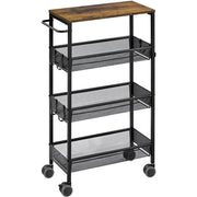 Yaheetech 4-Tier Storage Trolley Kitchen Trolley 4-Tier Storage Trolley Kitchen Trolley