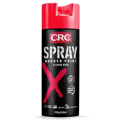 Wholesale CRC Spray Marker Paint Fluro Red 400ml (Pack of 6)