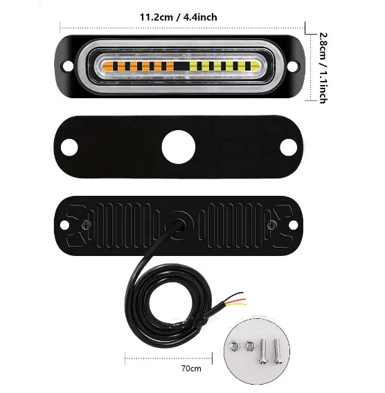 salelink.co.nz Unbranded LED Strobe Lights(Amber/White) 6PCS LED Strobe Lights(Amber/White) 6PCS | Action Outdoors NZ