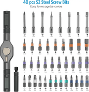 42 in 1 Magnetic Screwdriver Set Multi Bit Magneti DIY Ratchet Screwdriver Set – view 6