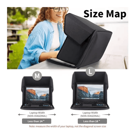 dealonline.co.nz dealonline.co.nz Laptop Bag Sun shade 12"/14"/16" Laptop Sun Shade Case Ultra Light Folding 12 14 16in