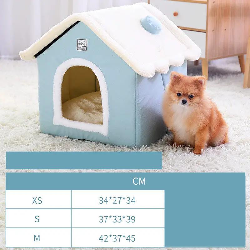 China Dropship Kennel Cozy Closed Dog Kennel House Made With Soft Cloth For Pets Cozy Closed Dog Kennel House Made Of Soft Cloth