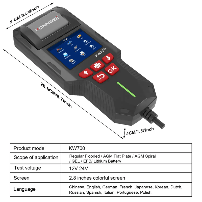 salelink.co.nz Unbranded KW700 Digital Battery Tester KW700 Digital Battery Tester | Action Outdoors NZ