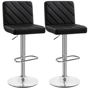 Yaheetech 2pcs Modern PU Leather Swivel Bar Stools 2pcs Modern PU Leather Swivel Bar Stools