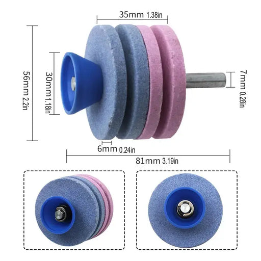 Zendrop Industrial 4 Layer Wind Power Knife Sharpener for Mower Blades Industrial 4 Layer Wind Power Mower Knife Sharpener