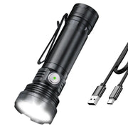BORUIT ET28 Super Bright Led Torch Rechargeable Compact Flashlight IPX65 – view 1