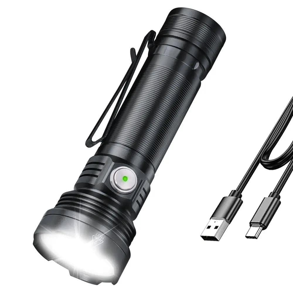 BORUIT ET28 Super Bright Led Torch Rechargeable Compact Flashlight IPX65 – view 1