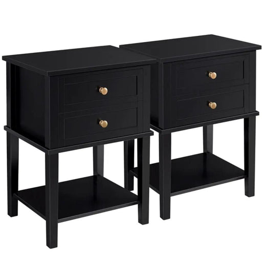 Yaheetech 2pcs Nightstand Side Table End Table 2pcs Nightstand Side Table End Table