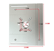 Aluminum Alloy Router Table Insert Plate – view 3