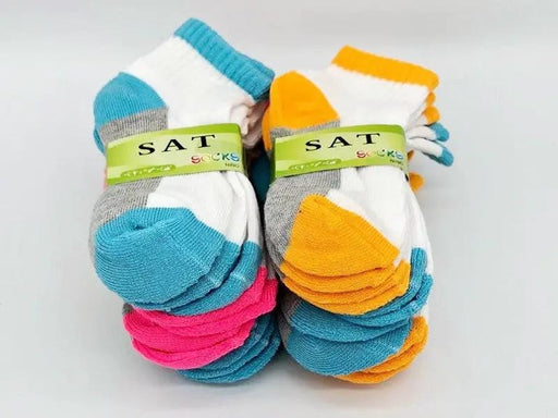 (12 Pairs) 2-4 Years Kids' Ankle Socks Cushion Socks – view 2