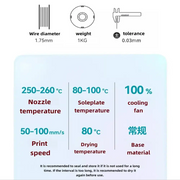 ABS 3D Printer Filament 1.75mm (1kg) (available in different colours) – view 5
