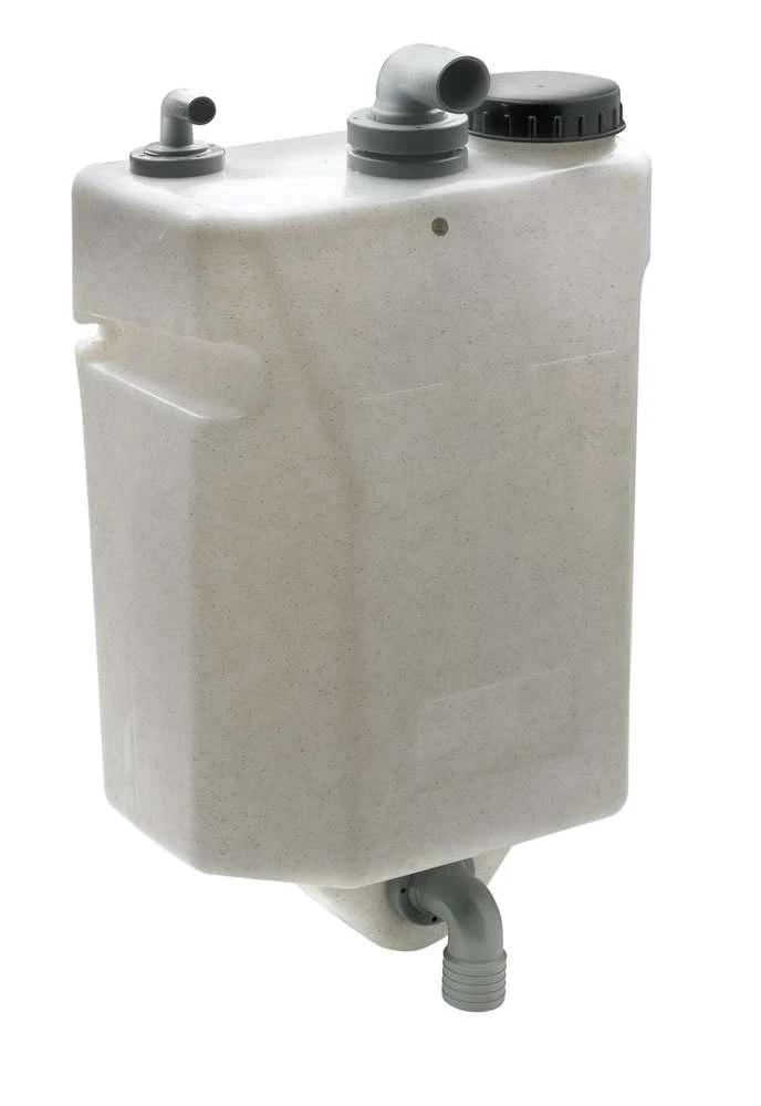 Absolute Marine 80 Litre Waste Water Holding Tank, Seamless Odour-Tight, Space-Saving Bulkhead Mount For Boats And RVs