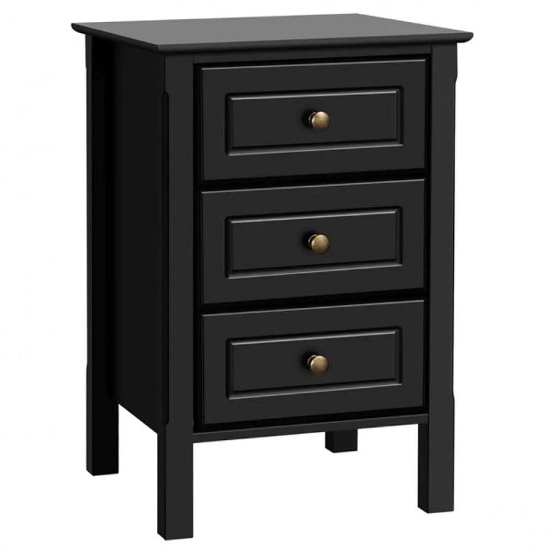 Yaheetech 3-drawer Bedside Table End Table Nightstand 3-drawer Bedside Table End Table Nightstand