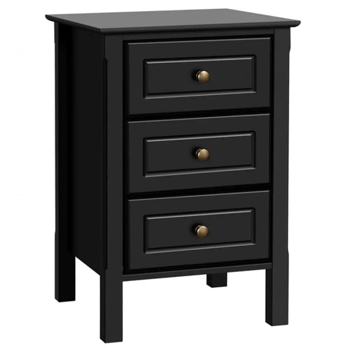 Yaheetech 3-drawer Bedside Table End Table Nightstand 3-drawer Bedside Table End Table Nightstand