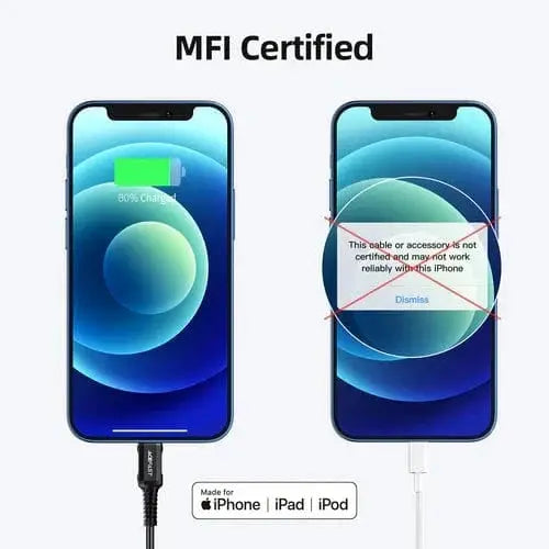 BroDeals USB Charging Cable Super Durable Premium Data Cable(Apple MFI Certified) Super Durable Premium Data Cable(Apple MFI Certified)